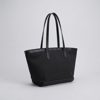 Quiro Oriana Canvas Tote Bag – PU Leather Trim Everyday Carry Essential