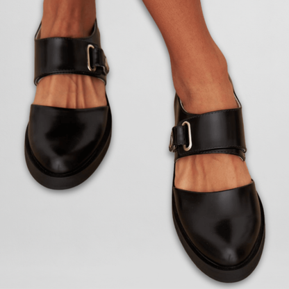 Quiro Elegant Strappy Low-Heel Shoes – Adjustable Buckle Smart-Casual Comfort