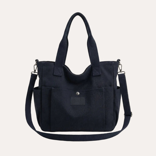 Claire Canvas Tote Bag — Structured, Everyday Carry for 15.6" Laptops