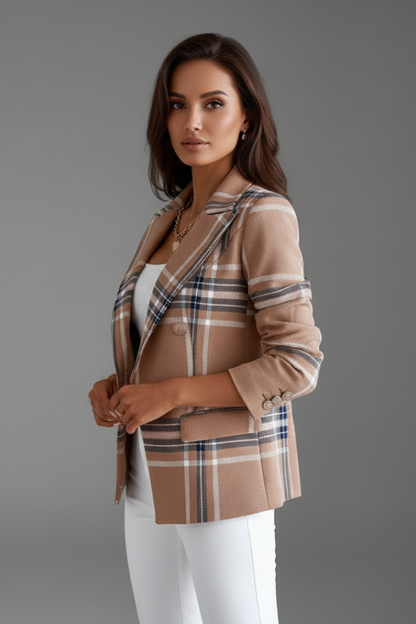 Quiro Textured Lapel Blazer – Defined Fit for Work & Occasions