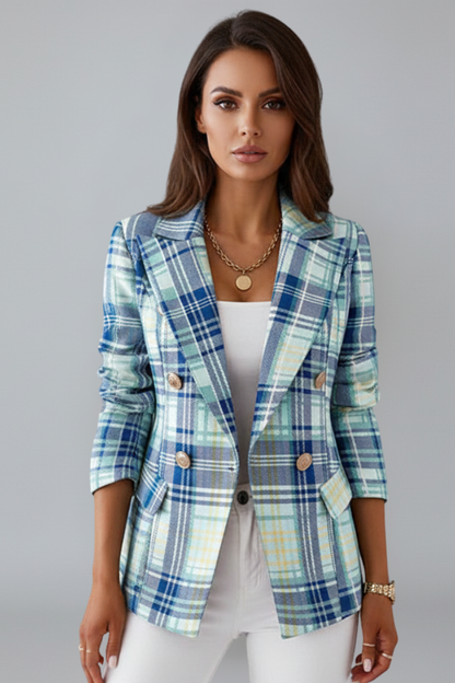 Quiro Textured Lapel Blazer – Defined Fit for Work & Occasions
