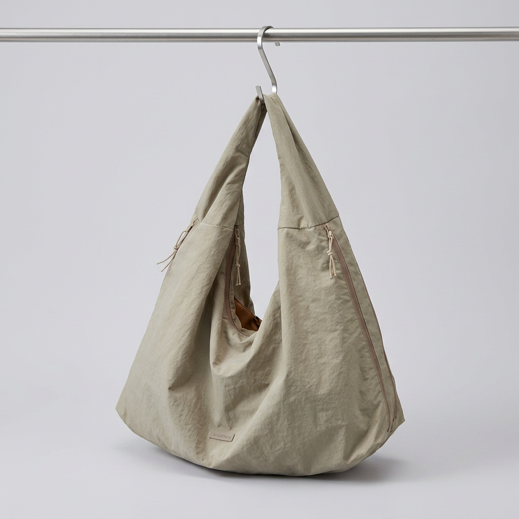 Quiro Clara Nylon Hobo Bag – Sleek Multi-Pocket Everyday Carry