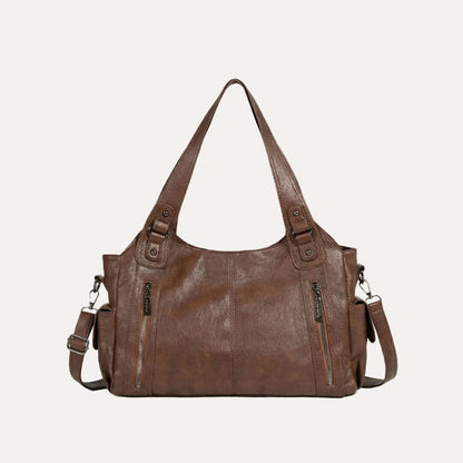 Quiro Mila City Shoulder Bag – Multi-Pocket Style with Crossbody Strap