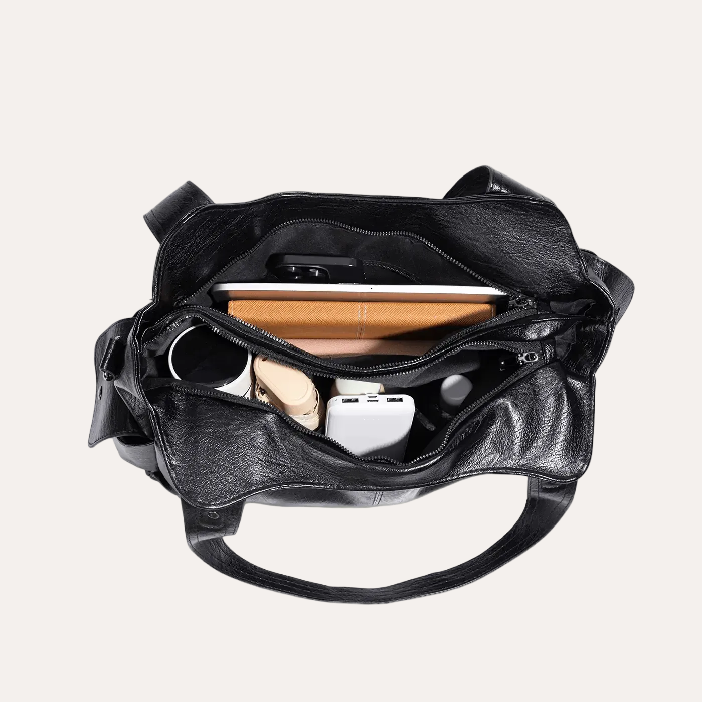 Quiro Mila City Shoulder Bag – Multi-Pocket Style with Crossbody Strap