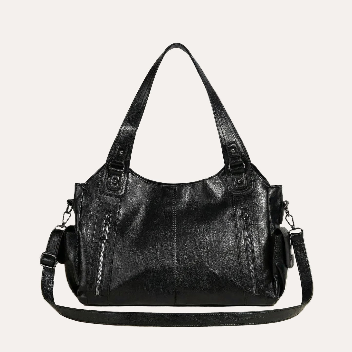 Quiro Mila City Shoulder Bag – Multi-Pocket Style with Crossbody Strap