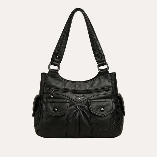 Louise PU Leather Shoulder Bag with Multiple Pockets – Everyday Essential