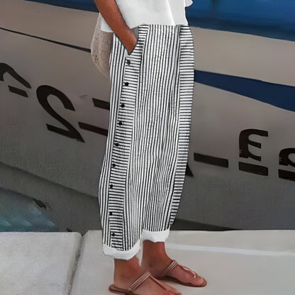 Quiro Alexis Straight-Leg Pants with Side Pockets – Breathable Everyday Comfort