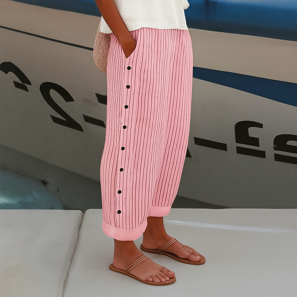 Quiro Alexis Straight-Leg Pants with Side Pockets – Breathable Everyday Comfort