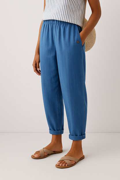 Quiro Alyssa Straight-Leg Pants with Pockets – Comfortable Work-to-Weekend Fit