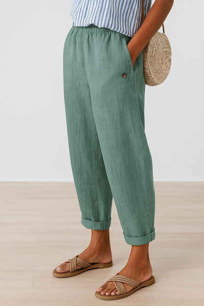 Quiro Alyssa Straight-Leg Pants with Pockets – Comfortable Work-to-Weekend Fit