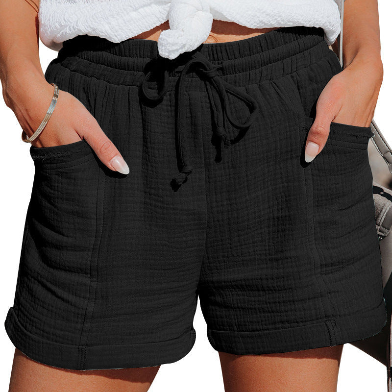 Quiro Tiffany Summer Shorts – Adjustable Drawstring Waist with Roomy Pockets