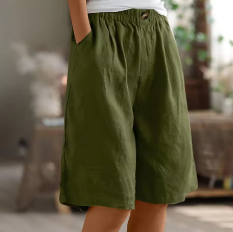 Stephanie Women's Relaxed-Fit Mid-Thigh Shorts - All-Day Comfort