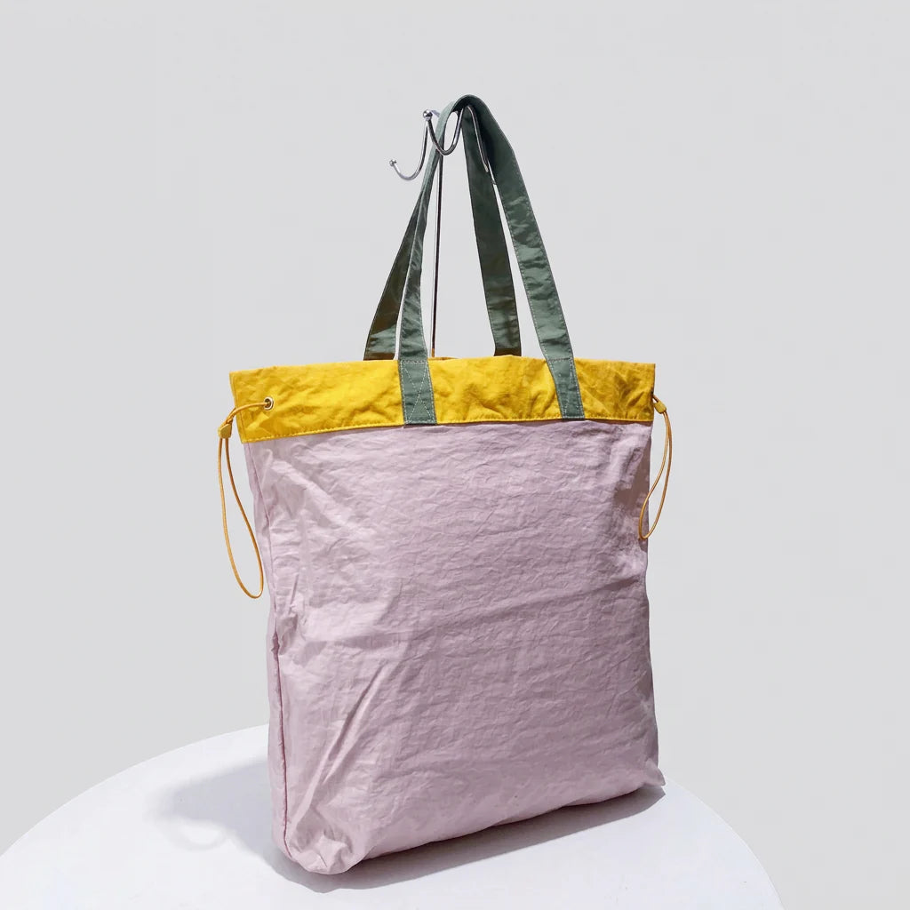 Quiro Alina Foldable Nylon Tote – Ultra-Light Compact Travel & Shopping Bag