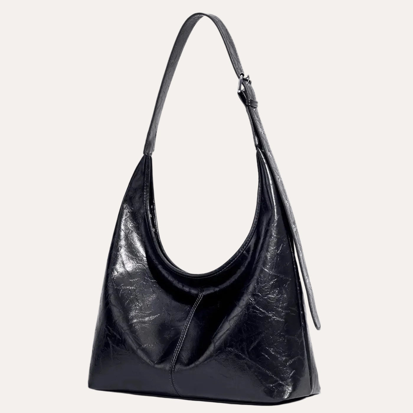 Quiro Sable Hobo Bag – Distressed PU Leather Shoulder Bag with Bonus Pouch