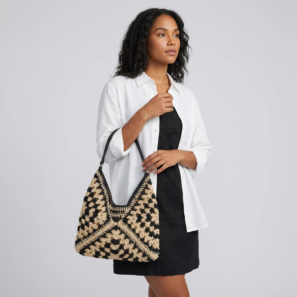 Quiro Seraphina Straw Tote Bag – Ultra-Spacious Everyday Carry Essential