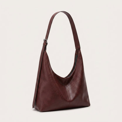 Quiro Melina Grained PU Leather Hobo Bag – Adjustable Shoulder Strap