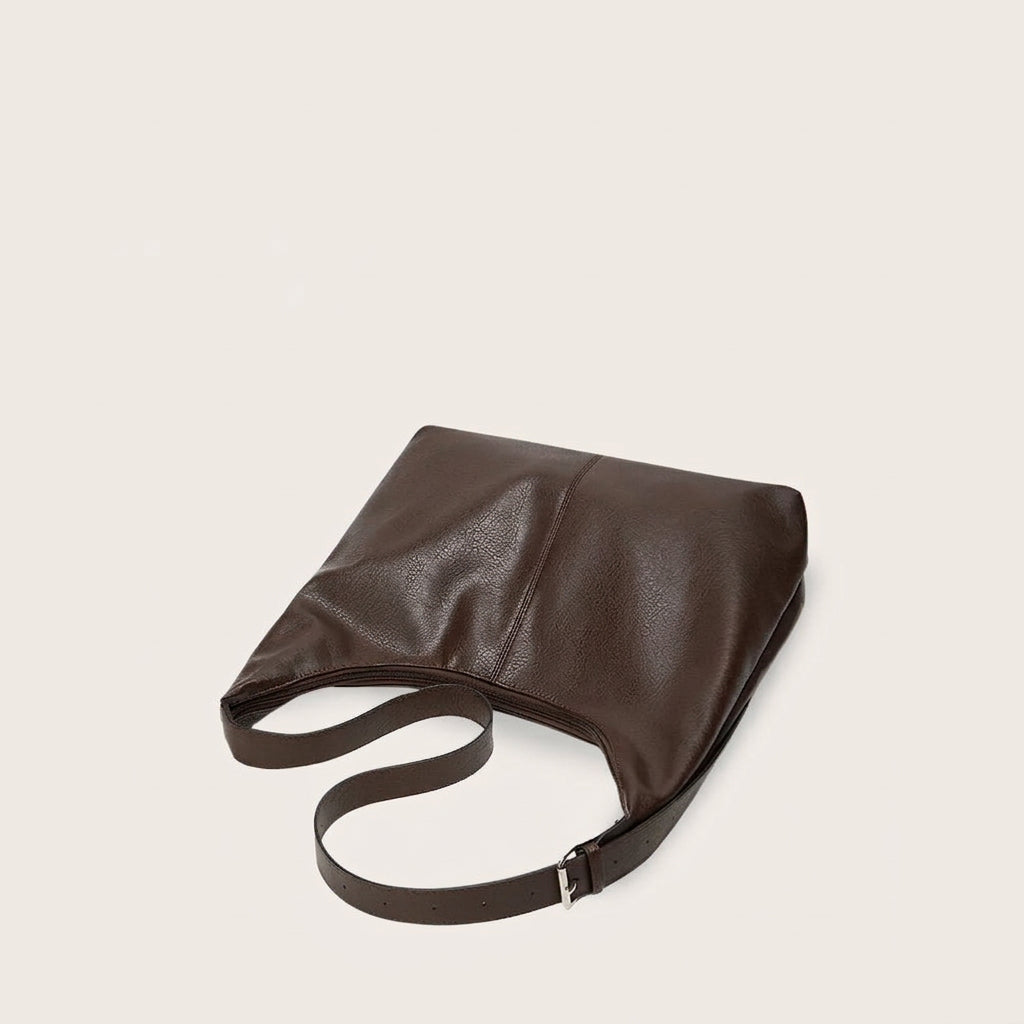 Quiro Melina Grained PU Leather Hobo Bag – Adjustable Shoulder Strap