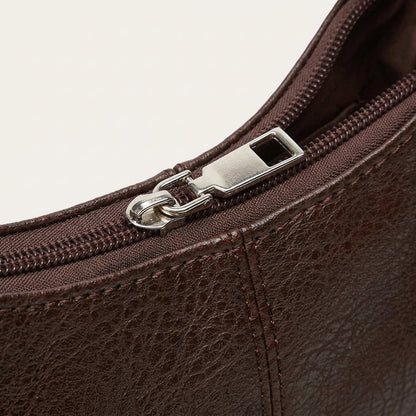 Quiro Melina Grained PU Leather Hobo Bag – Adjustable Shoulder Strap