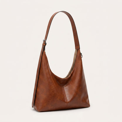 Quiro Melina Grained PU Leather Hobo Bag – Adjustable Shoulder Strap