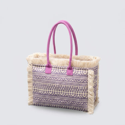Quiro Noelle Patterned Canvas Tote Bag – Spacious Everyday Carry Essential