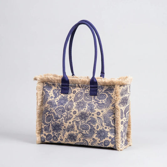 Noelle Patterned Canvas Tote Bag – Your Everyday Carry Essential