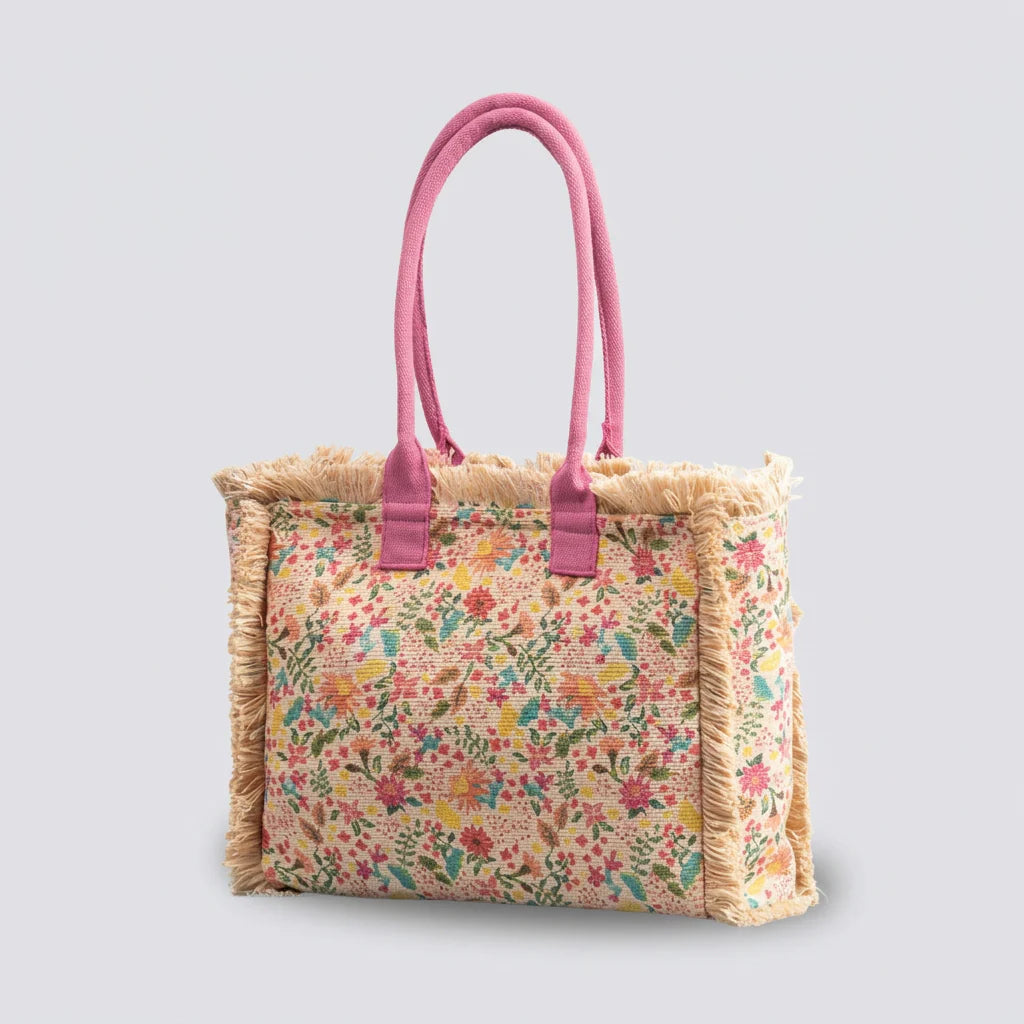 Quiro Noelle Patterned Canvas Tote Bag – Spacious Everyday Carry Essential
