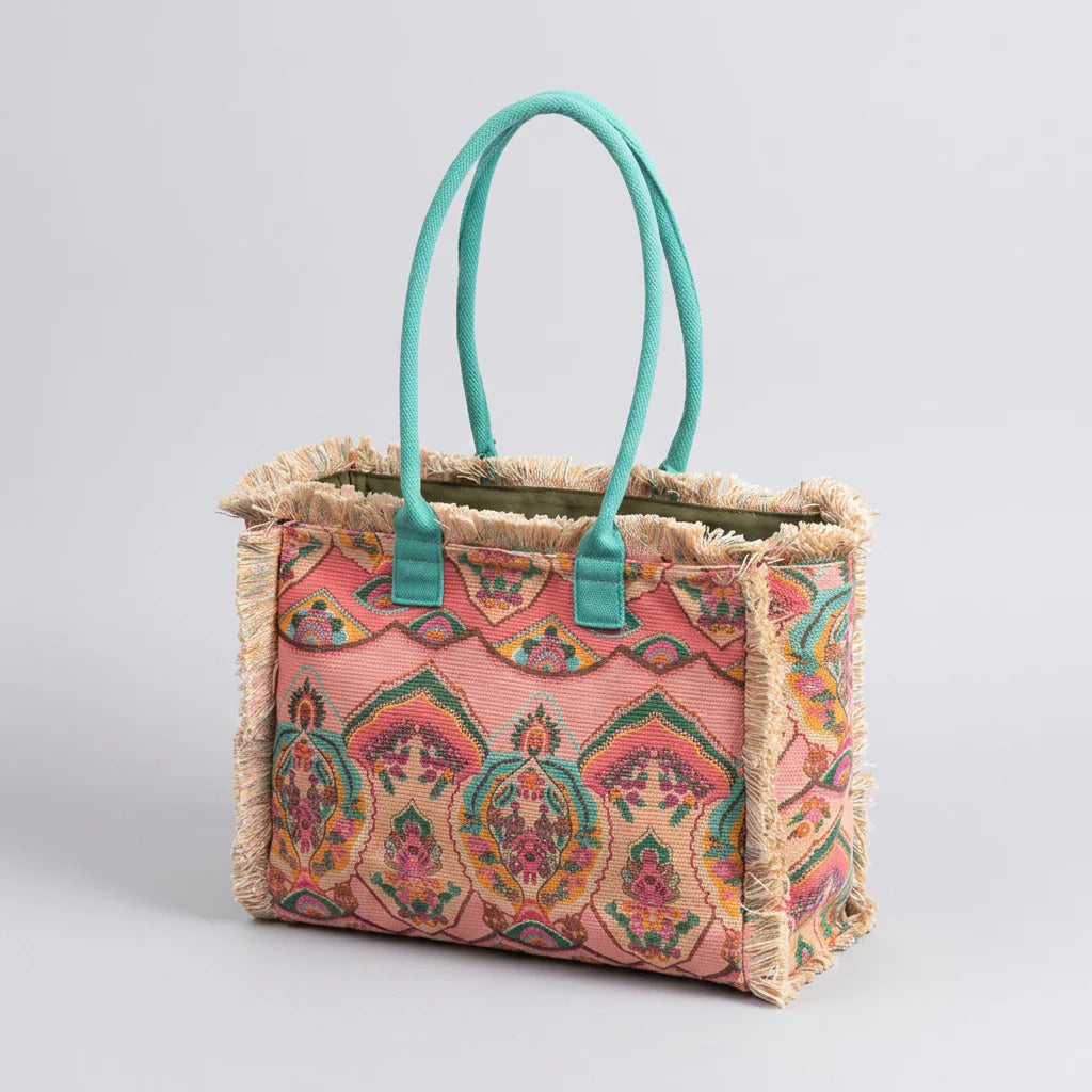 Quiro Noelle Patterned Canvas Tote Bag – Spacious Everyday Carry Essential