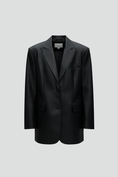 Quiro Oversized Blazer with Sharp Lapel – Polished Everyday Tailoring
