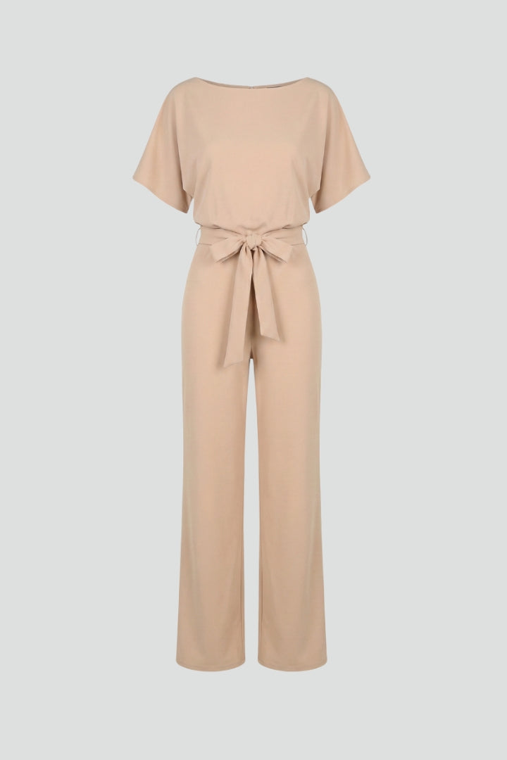 Quiro Belted Wide-Leg Jumpsuit – Flowing Silhouette for Any Occasion
