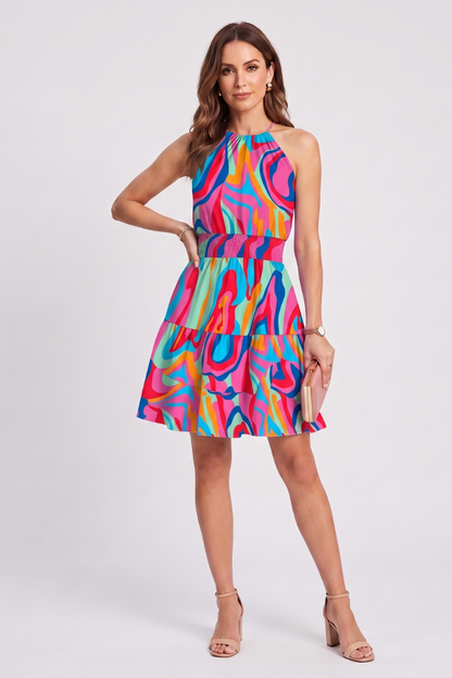 Quiro Wrap-Neck Short Romper with Printed Finish – Breezy Summer Style