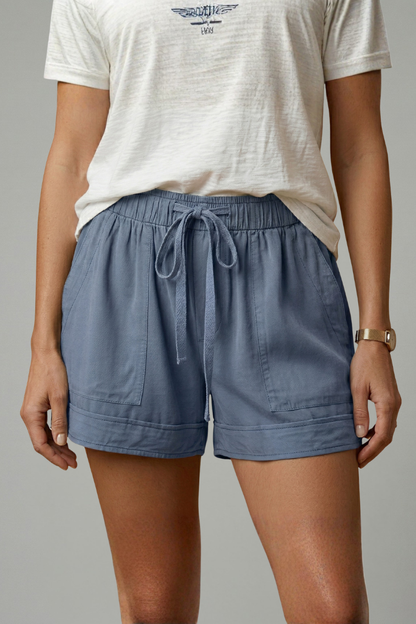 Quiro Relaxed-Fit Drawstring Shorts – Custom Comfort with Side Pockets