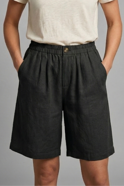 Quiro Everyday Elastic-Waist Shorts – Relaxed Fit with Side Pockets