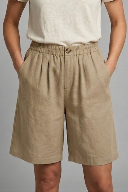 Quiro Everyday Elastic-Waist Shorts – Relaxed Fit with Side Pockets