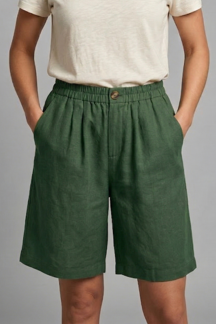 Quiro Everyday Elastic-Waist Shorts – Relaxed Fit with Side Pockets