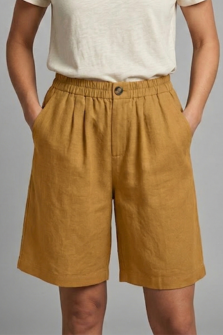 Quiro Everyday Elastic-Waist Shorts – Relaxed Fit with Side Pockets