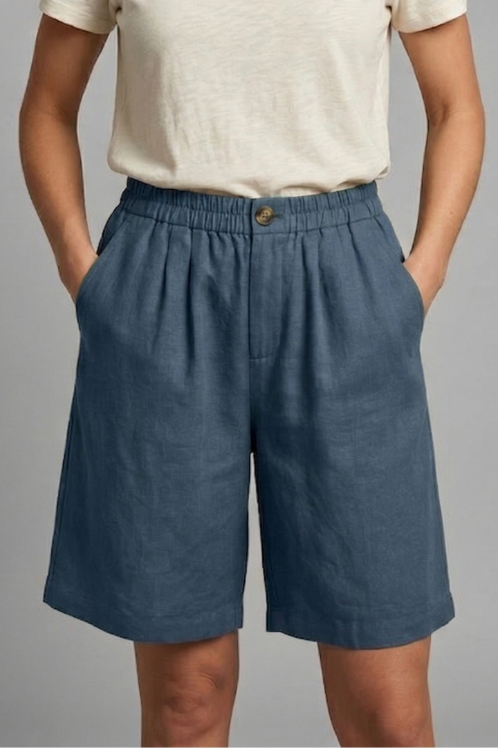Quiro Everyday Elastic-Waist Shorts – Relaxed Fit with Side Pockets