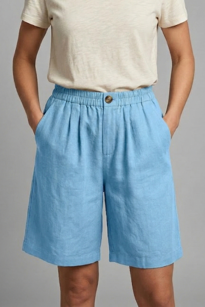 Quiro Everyday Elastic-Waist Shorts – Relaxed Fit with Side Pockets