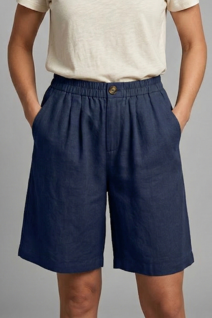 Quiro Everyday Elastic-Waist Shorts – Relaxed Fit with Side Pockets