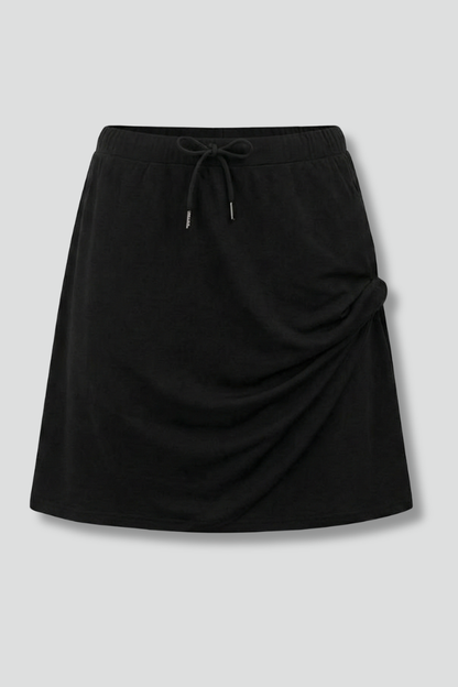 Quiro Drawstring-Waist Skirt – Built-In Shorts for All-Day Versatile Wear