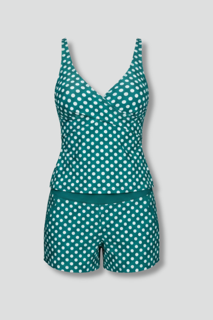 Chic Women's Tankini Swimsuit Set with Tank Top and Shorts